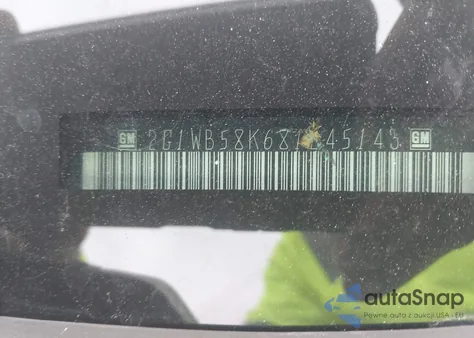 2008 Chevrolet Impala Ls from USA, damaged, VIN 2G1WB58K681245143